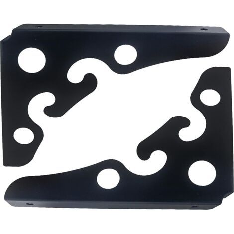 2 Pcs Equerre Etagere Noir Equerre Etagere Murale Rustiques Support Etageres Murales Triangle Fixation Etagere Supports De Tablette Flottante,pour Cuisine,Salon(Size:15x15cm/5.9x5.9in)