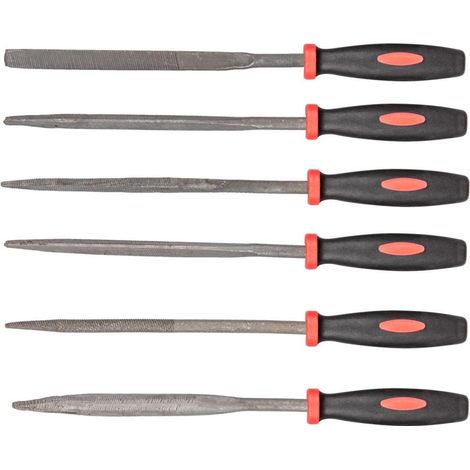 Limes aiguilles pour métal, lot de 6