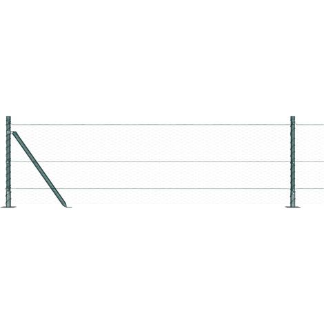 Maison Exclusive - Geschweißter Drahtzaun mit Betonfundament 50 x