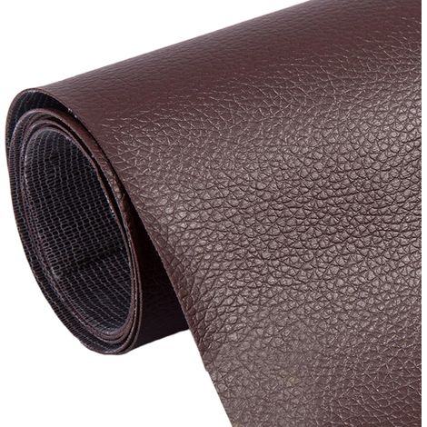 Patch Cuir - 50 x 137 cm - Résistant À L'eau - Marron Foncé - 1 Pièce