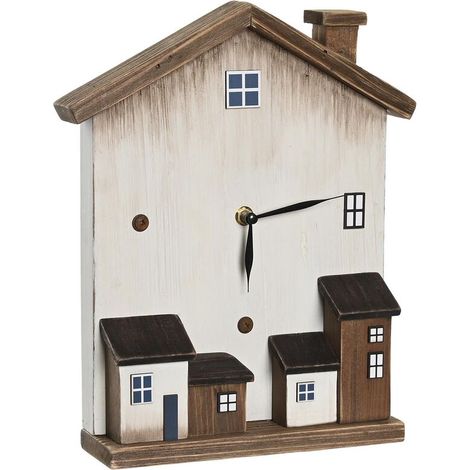 DKD Home Decor Horloge de Table Design Blanc 26x7x31 cm (1/3)