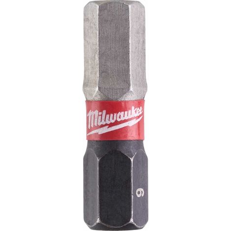 Milwaukee Schrauberbit SHOCKWAVE Hex 6 / 25 mm, Sechskant - 2 Stk. (1/2)