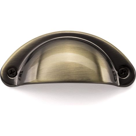 Muschelgriff KHEA BA 64 mm Messing brüniert (1/5)