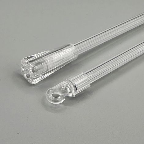 30 cm lange, plissierte, schwenkbare Gardinenstange, Gardinenzubehör, sehr beliebt, einfach zu bedienen, auf Lager. (1/5)