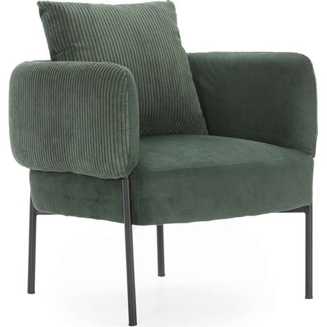 Sillón modelo Bali tapizado textil verde, 75cm(alto) 73cm(ancho) 78cm(largo) (1/5)
