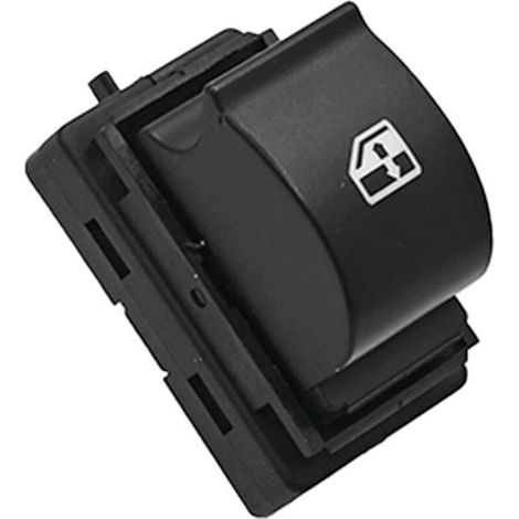 735379275 Interrupteur simple de lève-vitre électrique, adapté aux véhicules Fiat fabriqués entre 2007 et 2015, commande la montée et la descente d'une seule vitre.