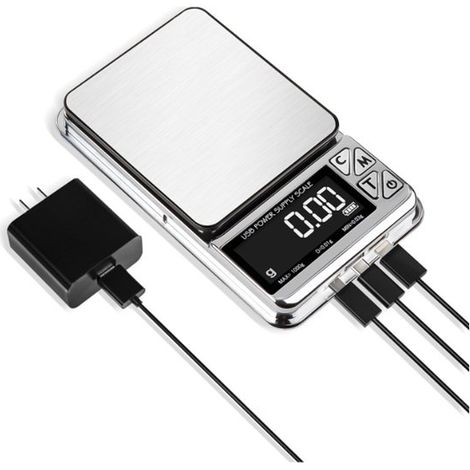 Balanza digital de cocina，1 kg con precisión de 0,01 g，con conversión a 7 unidades diferentes para uso en la cocina (1/3)