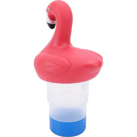 Cl2 Floater Flamingo für 3-Zoll-Tabletten, zusammenklappbarer Mini-Schwimmspender für Spa, Whirlpool und Schwimmbad (1/5)