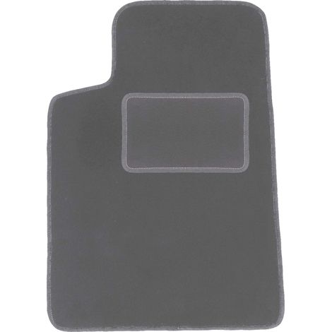 Tapis de sol conducteur en velours pour : Peugeot 607 berline (1999-2010) graphite
