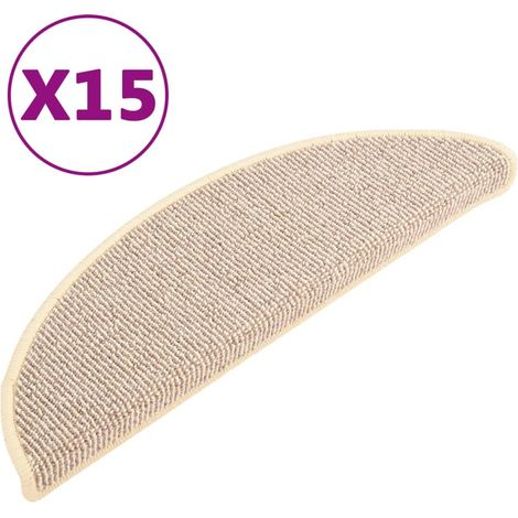 Maison Exclusive - Stufenmatten 15 Stk. 56x17x3 cm Weiß und Braun