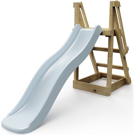 Rebo 6 ft Freestanding Kids Slide - Ice Blue