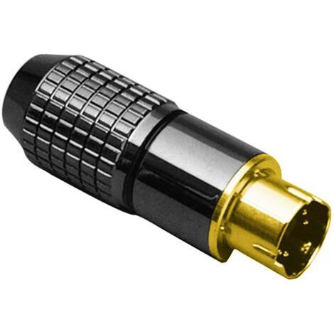 Mini DIN mâle, droit BKL Electronic 0204020 Nombre de pôles: 6 noir 1 pc(s) D21553 (1/4)