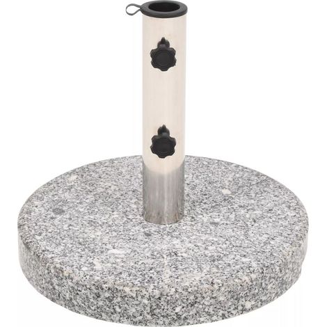 Base per ombrellone finitura granito tubo tondo in acciaio inox 22 kg 2202092