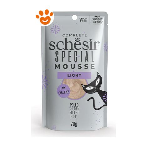 Schesir Cat Senior Special Mousse Light Pollo  - Schesir Cat Senior Special Mousse Light Pollo - Bustina Da 70 Gr