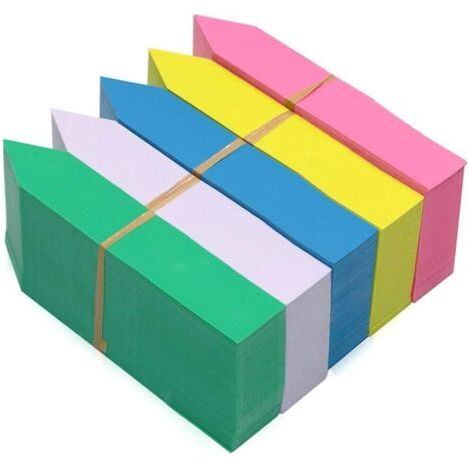 QORVA-Lot de 500 étiquettes de plantes en plastique PVC – Étanches et résistantes aux UV – 5 couleurs pour identification rapide (1/5)