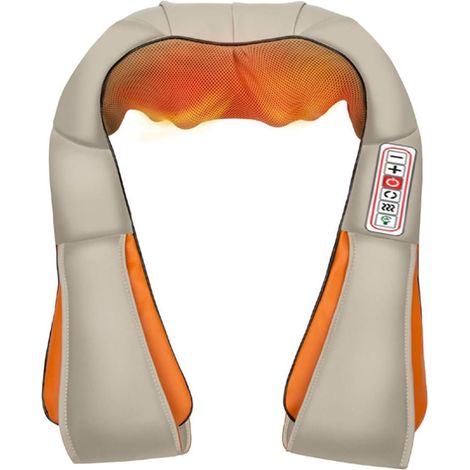 Appareil de massage pour la nuque et le dos, avec fonction chauffante, massage de la nuque, double rotation et réglage de l'intensité pour soulager les douleurs aux épaules, au dos, à la taille, aux c (1/5)