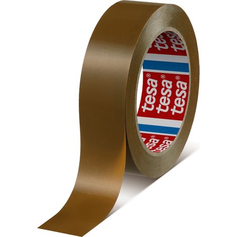 tesa PVC Premium Packband - reissfest / braun 66m:30mm 04124
