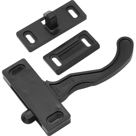 Verrou de porte caravane kit poignée droite main, installation facile, robuste ABS, ensemble loquet camping-car voyage, pratique (1/5)