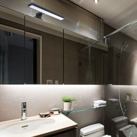 Lampes LED pour armoire de salle de bain, miroir de maquillage, applique murale pour vanité, IP44, blanc neutre (1/5)