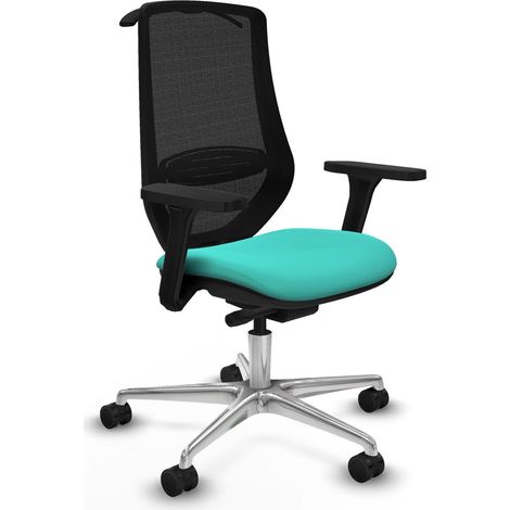 Piqueras y Crespo Silla Mardos turquesa cómoda para oficina (1/3)