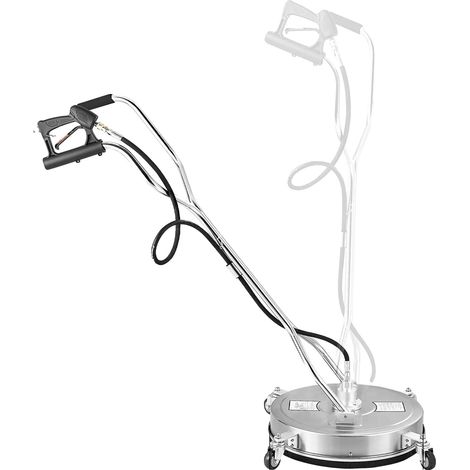 Pulitore per superfici per idropulitrice ad alta pressione, acciaio inox, 4500 PSI, 20 pollici (1/2)