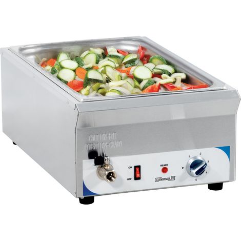 Bain-marie Casselin 1500W acciaio inox capacità GN 1 1