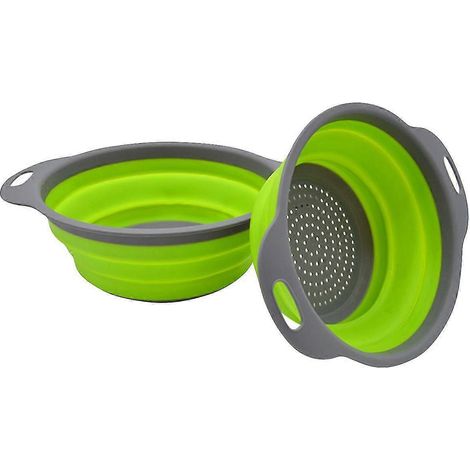 Panier pliable en silicone, passoire rétractable créative pour fruits et légumes, accessoire de rangement de cuisine