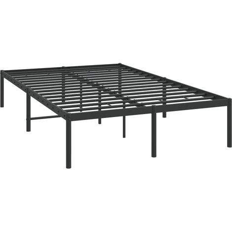 Estructura de cama sin colchón metal negro 120x190 cm vidaXL