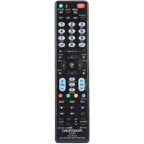 Télécommande universelle pour téléviseurs LED LCD HD LG - CHUNGHOP E-L905 (1/5)