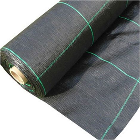 Rouleau de filet anti-mauvaises herbes noir 1x100mt 100gr/m2 visa (1/2)