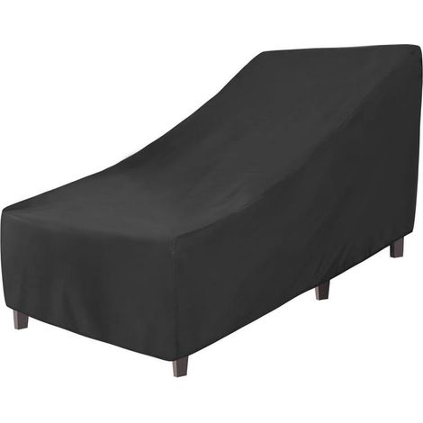 (200x75x40/70cm) Housse Transat Jardin Exterieur, 600D Housse Transat Imperméable, Housse de Chaise Longue, Coupe Vent, Anti Pluie, Anti Froid, Housse de Protection Bain de Soleil , (1/5)