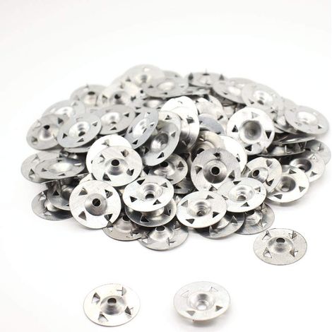 Lot de 100 rondelles à 4 griffes pour plaque de plâtre extrudée, isolation thermique