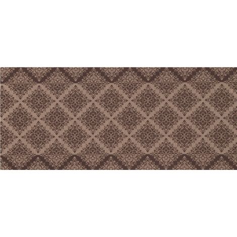 Tappeto Passatoia Tessuto Jacquard Linea Emozioni Disegno Damasque Marrone, misura57x280coloreMarrone (1/4)