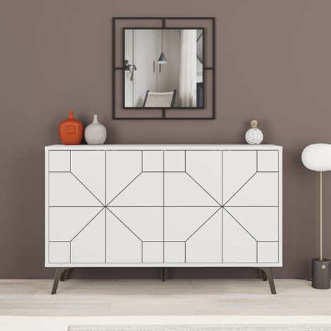 Dune Console Sideboard Display Unit White (1/5)
