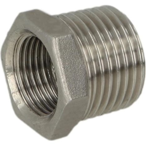 Réduction en inox 3/4'' x 1/2'' FM/FF