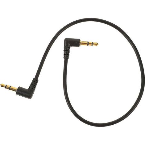 1 câble audio TRS, coudé à 90°, 30 cm, cuivre émaillé, pour voiture et ordinateur (1/4)