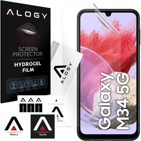 Película de hidrogel para protector de pantalla de teléfono Samsung Galaxy M34 5G Película de hidrogel Alogy (1/4)