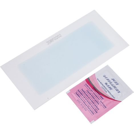 12 bandes de cire dépilatoires souples et flexibles pour les jambes, les mains et les aisselles, parfum Océan Bleu (1/5)