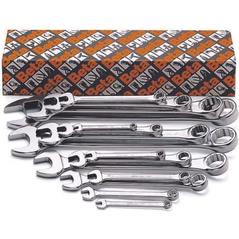 Chiavi combinate cromate art.42n/s - art.42n/s26 in serie pz.26 da 6 a 32