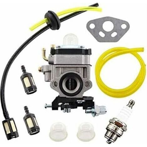 Kit de Carburateur pour Débroussailleuse AL-KO Alko, Modèles BC410, BC4535, BC4125, avec Tuyau et Filtre à Essence. (1/4)