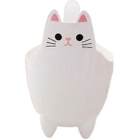 Poubelle de bureau sans couvercle en forme de chat, grande capacité, pour le rangement des déchets dans le salon ou la chambre à coucher. Fournitures ménagères. (1/5)