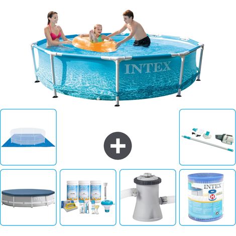 Intex Piscina con struttura Rotonda - 305x76 cm - 7-pezzi S31328