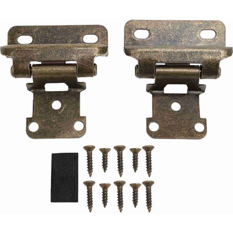 Cerniere autochiudenti, in acciaio di sicurezza rinforzato, semi-avvolgenti, 1/2 pollice, (bronzo) (1/5)