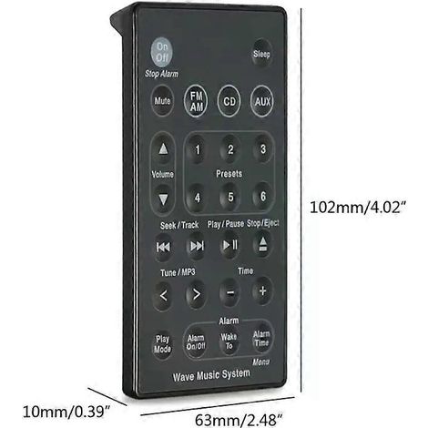 Fernbedienung für Bose SoundTouch Wave Musikradiosystem, BOSE-B7 Ersatzfernbedienung AWRCC1 (1/4)