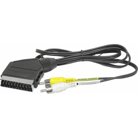 Câble audio RCA plat EURO 2x 1,2 m