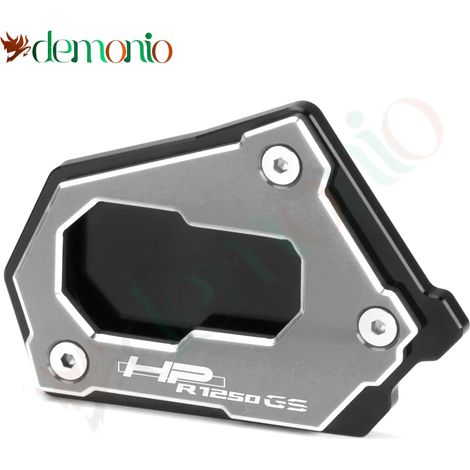 (HP R1250GS Titanium) Compatible avec les motos BMW R 1250 GS LC Adv, R1250GS et R1250 GS Adventure : béquille latérale, plaque de support et extension. Accessoires maxpower