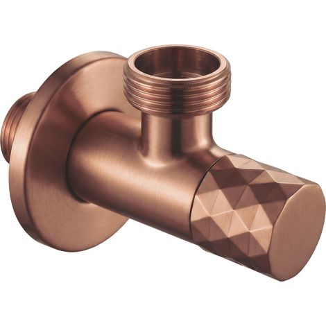 Rea Robinet D’angle Diamond 03 1/2" X 3/4" Brush Copper (1/5)