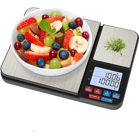 Küchenwaage mit zwei Plattformen, [10 kg/0,01 g] Küchenwaage