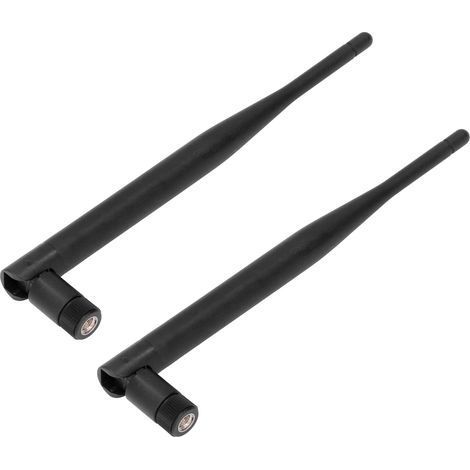 5dBi 2,4-GHz-/5,8-GHz-Dualband-WLAN-Antenne mit SMA-Stecker, 2er-Pack, faltbar, für Router, Verkaufsautomaten und zur Signalverbesserung (1/5)