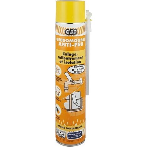 813268 gebsomousse mousse polyurethane anti feu aerosol 750ml